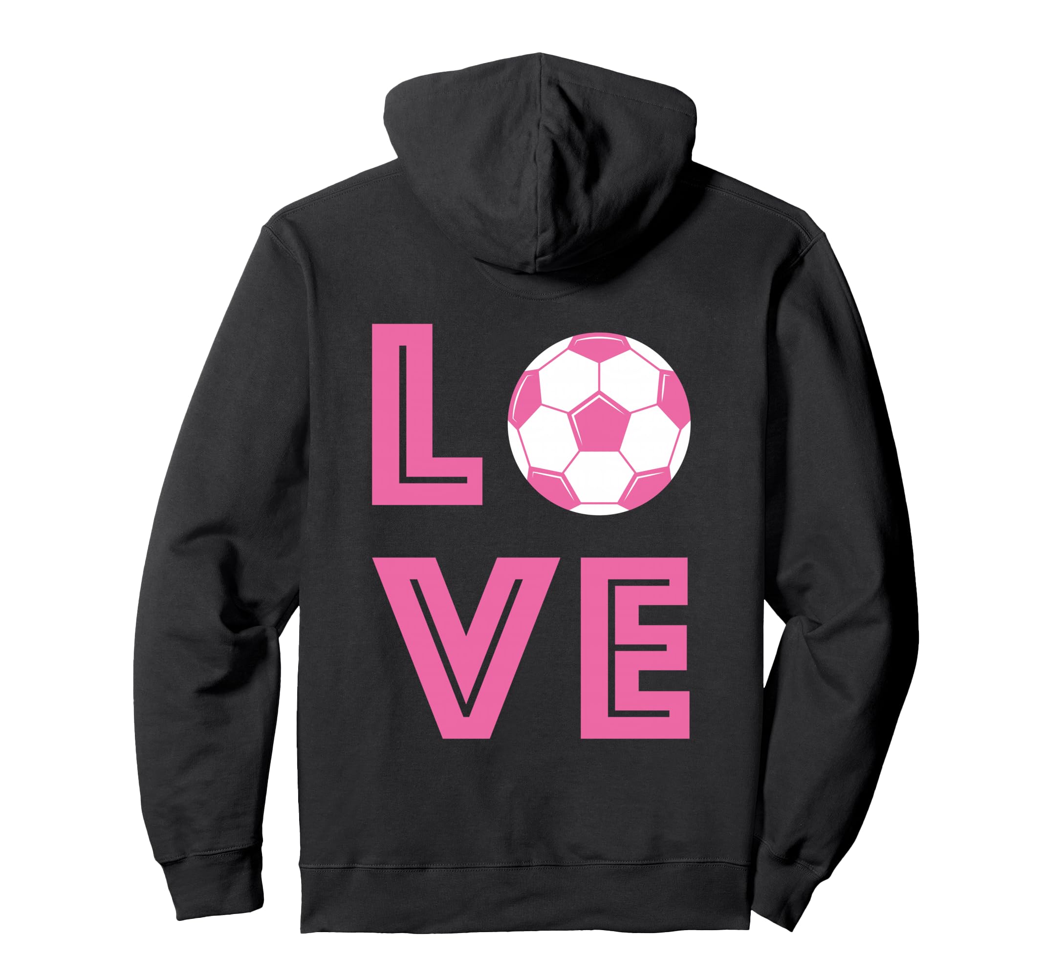 Soccer Heart Love Heartbeat Outfit Hoodie - Minimalist Print for Adults