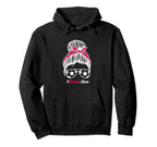 Soccer Mom Messy Bun Hair Soccer Football Hoodie - Graphic Print Unisex