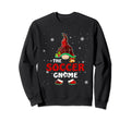 Soccer Gnome Buffalo Plaid Funny Family Sweatshirt - Trendy Graphic Unisex