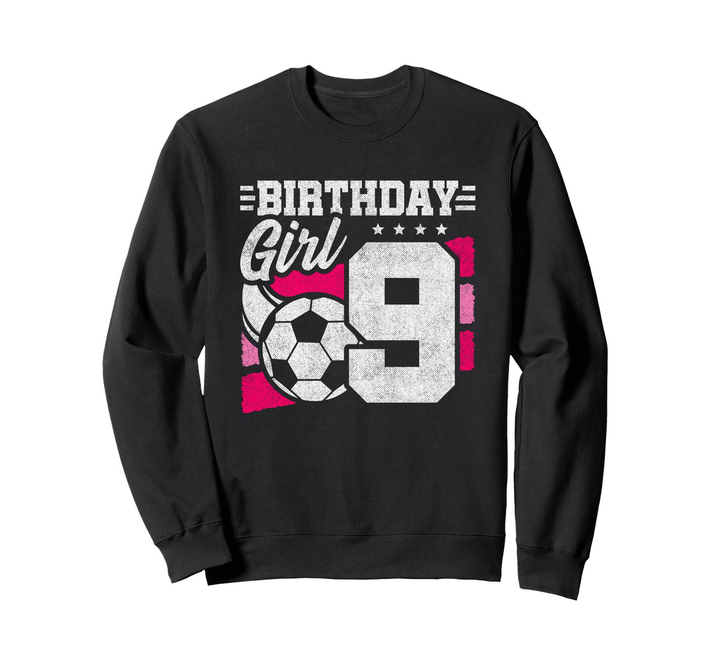 9 Year Old Soccer Birthday 9Th Sweatshirt - Graphic Print Men Women