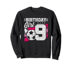 9 Year Old Soccer Birthday 9Th Sweatshirt - Graphic Print Men Women