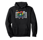 Gay Pride Heart Soccer Lgbtq Ally Rainbow Hoodie - Minimalist Print Unisex