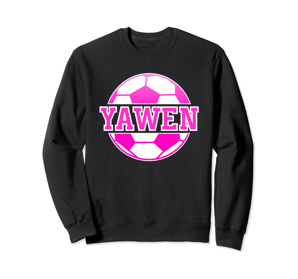 Yawen Name Soccer Play Football Sweatshirt - Minimalist Print Men Women