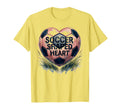 Soccer Shaped Heart Soccer Lovers T-Shirt - Unique Graphic for Adults