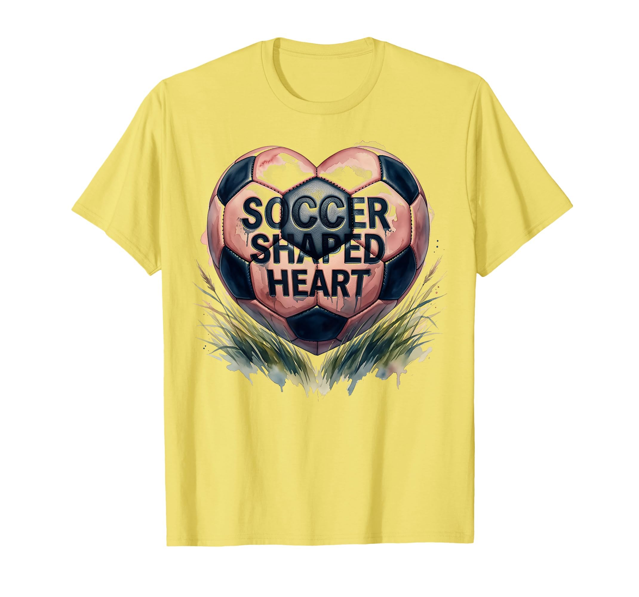 Soccer Shaped Heart Soccer Lovers T-Shirt - Unique Graphic for Adults