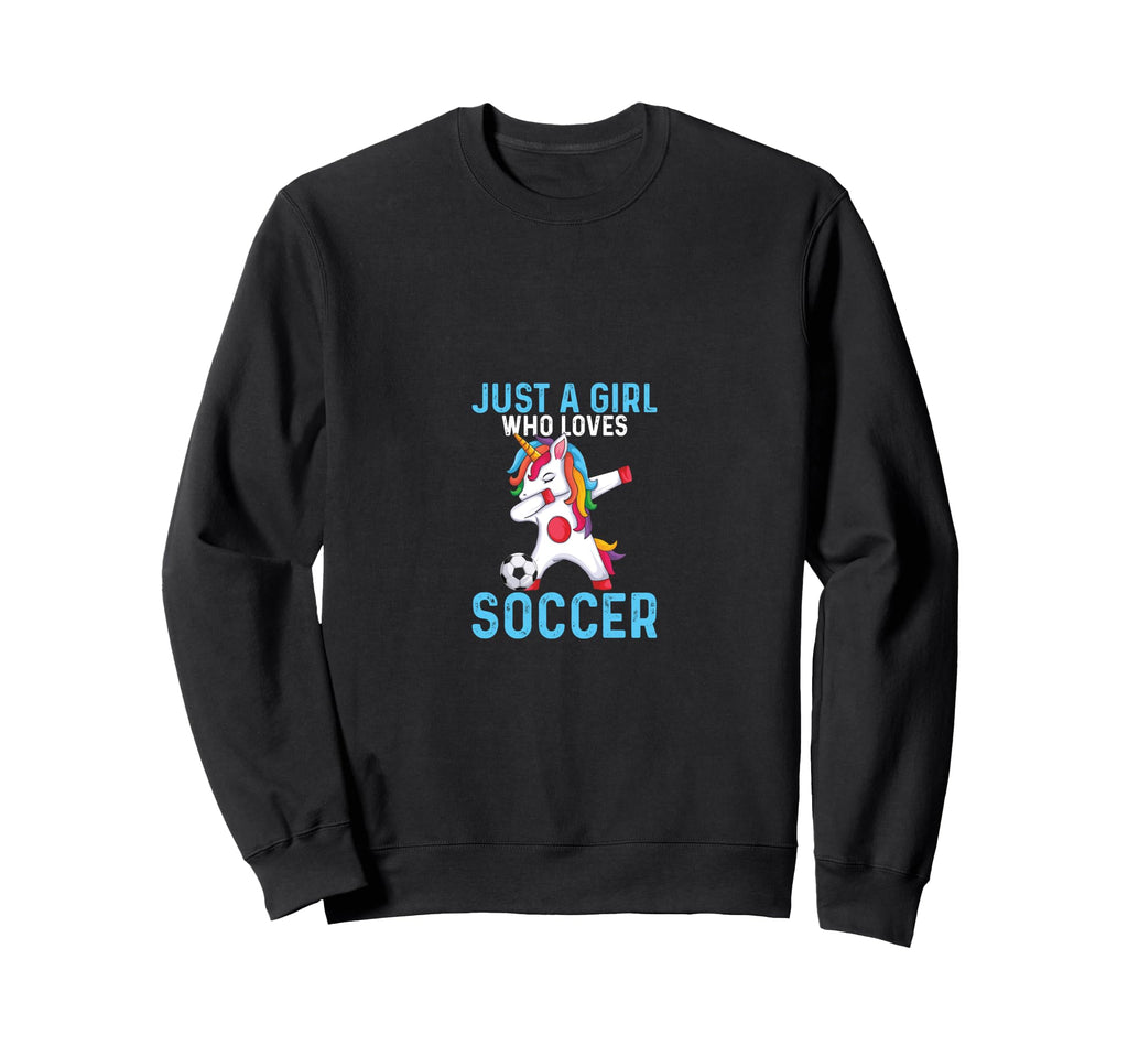Who Loves Soccer Funny Sport Sweatshirt - Fun Novelty Design Men Women