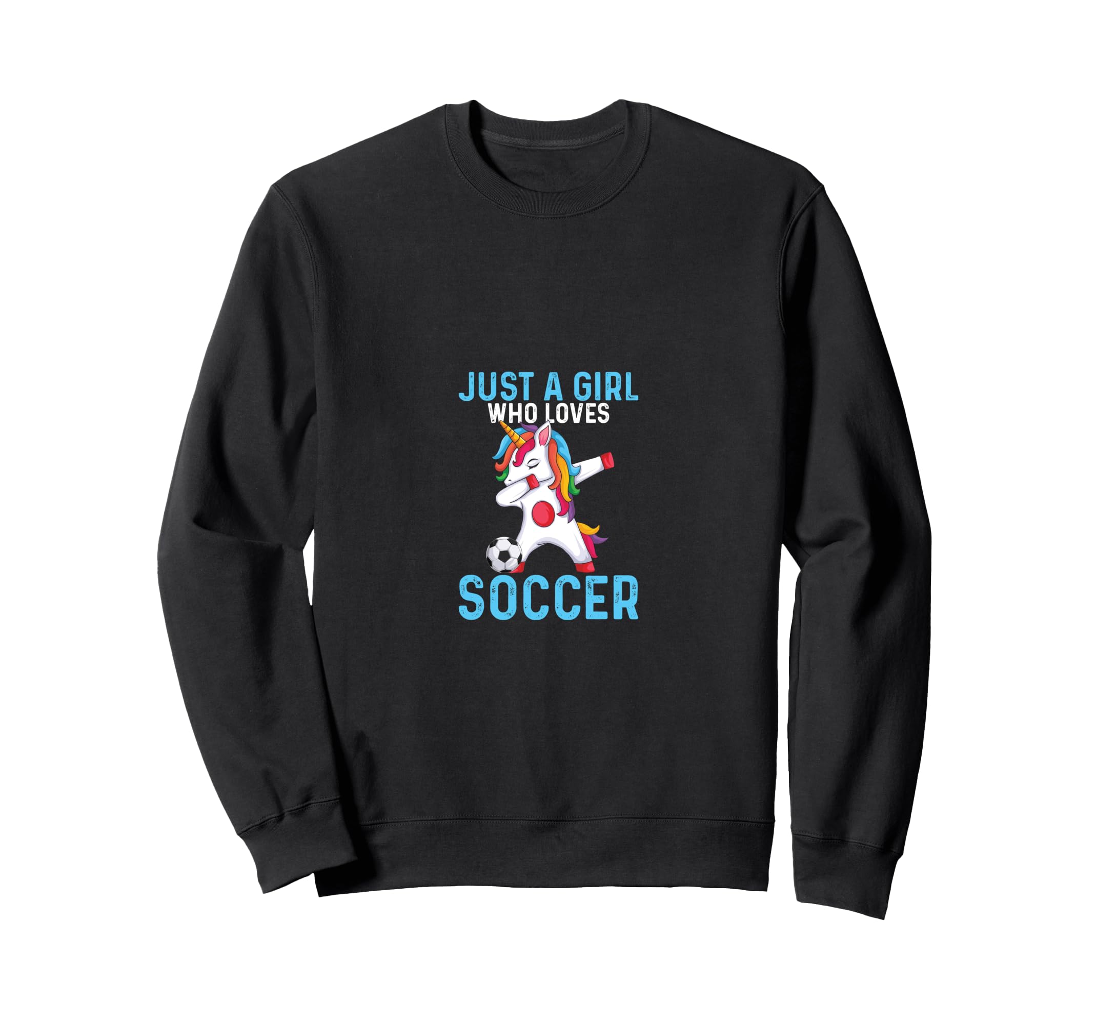 Who Loves Soccer Funny Sport Sweatshirt - Fun Novelty Design Men Women