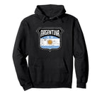 Argentina Soccer Country Flag Crest Hoodie - Streetwear Style Men Women