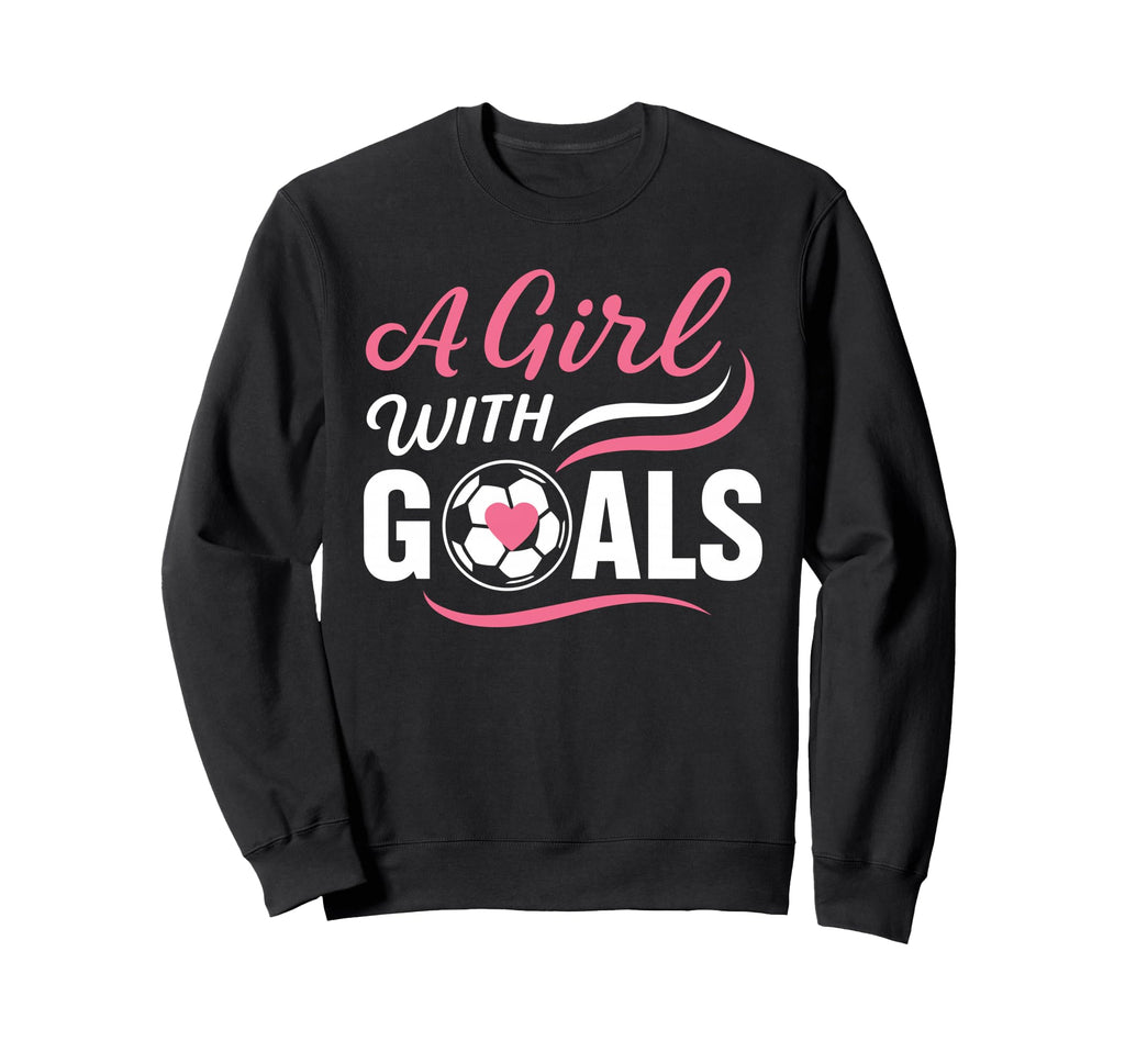 Soccer Player Goals Game Day Sweatshirt - Graphic Print Men Women