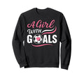 Soccer Player Goals Game Day Sweatshirt - Graphic Print Men Women
