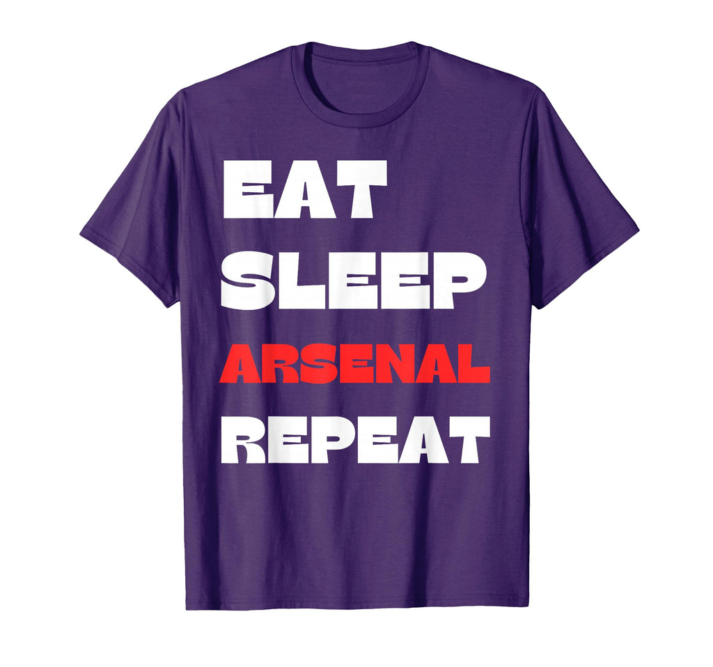 Eat Sleep Arsenal Repeat T-Shirt - Unique Graphic for Adults