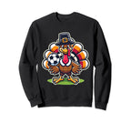 Soccer Turkey Funny Thanksgiving Sweatshirt - Minimalist Print Unisex