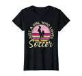 Just Who Loves Soccer Soccer T-Shirt - Graphic Print Unisex