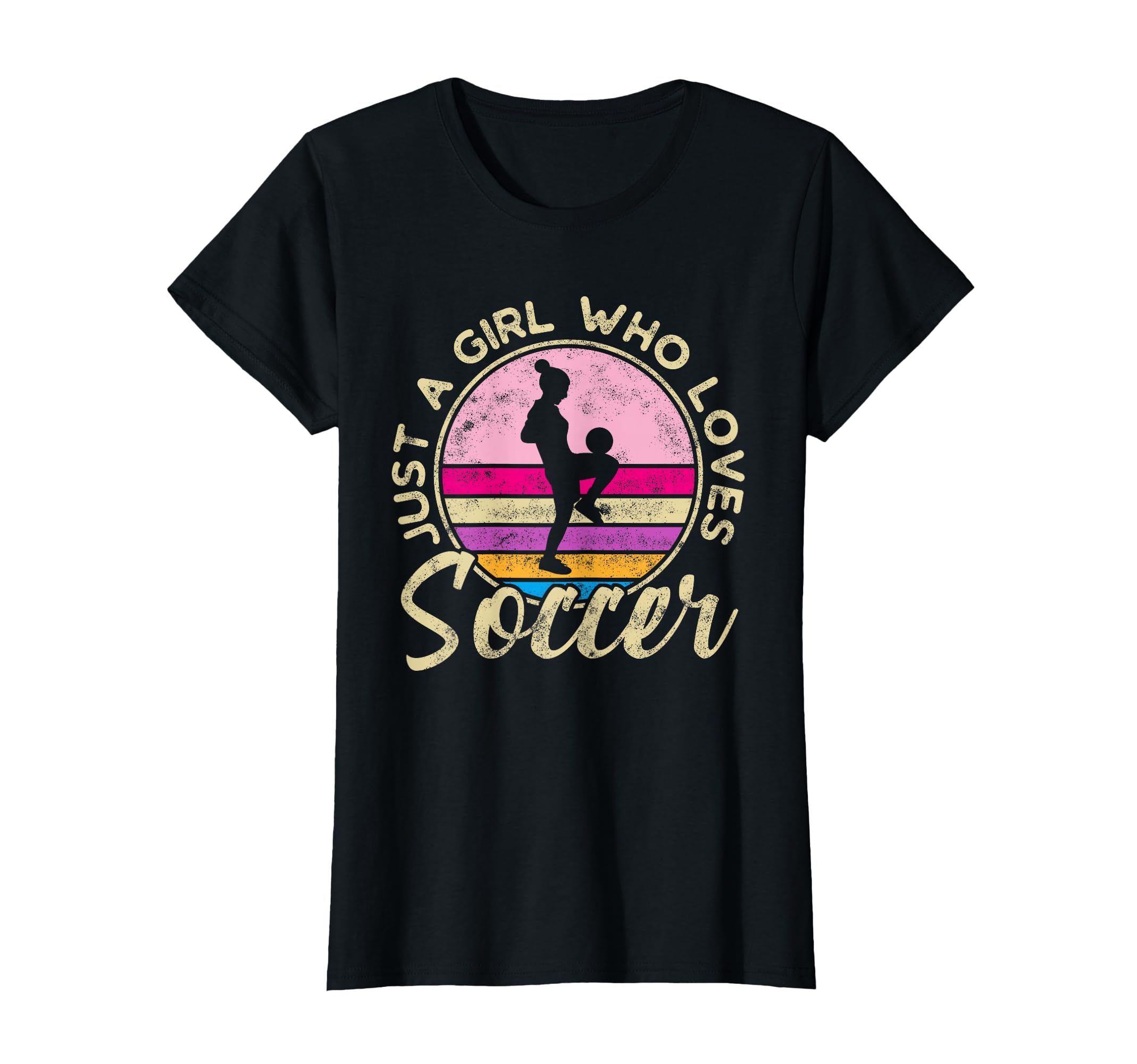 Just Who Loves Soccer Soccer T-Shirt - Graphic Print Unisex