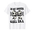 My Soccer Era Coquette Bow Soccer T-Shirt - Graphic Print Men Women