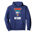 Octane Rocket Soccer Sunset Distressed Hoodie - Aesthetic Graphic Unisex