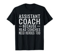 Coaching Assistant Soccer Coach T-Shirt - Casual Everyday Wear Men Women