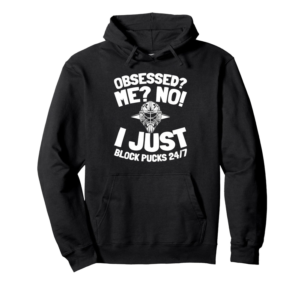 Hockey Goalkeeper Ice Hockey Goalie Hoodie - Minimalist Print Men Women