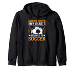 Sorry My Heart Belongs To Soccer Play Sports Hoodie - Unique Graphic Unisex
