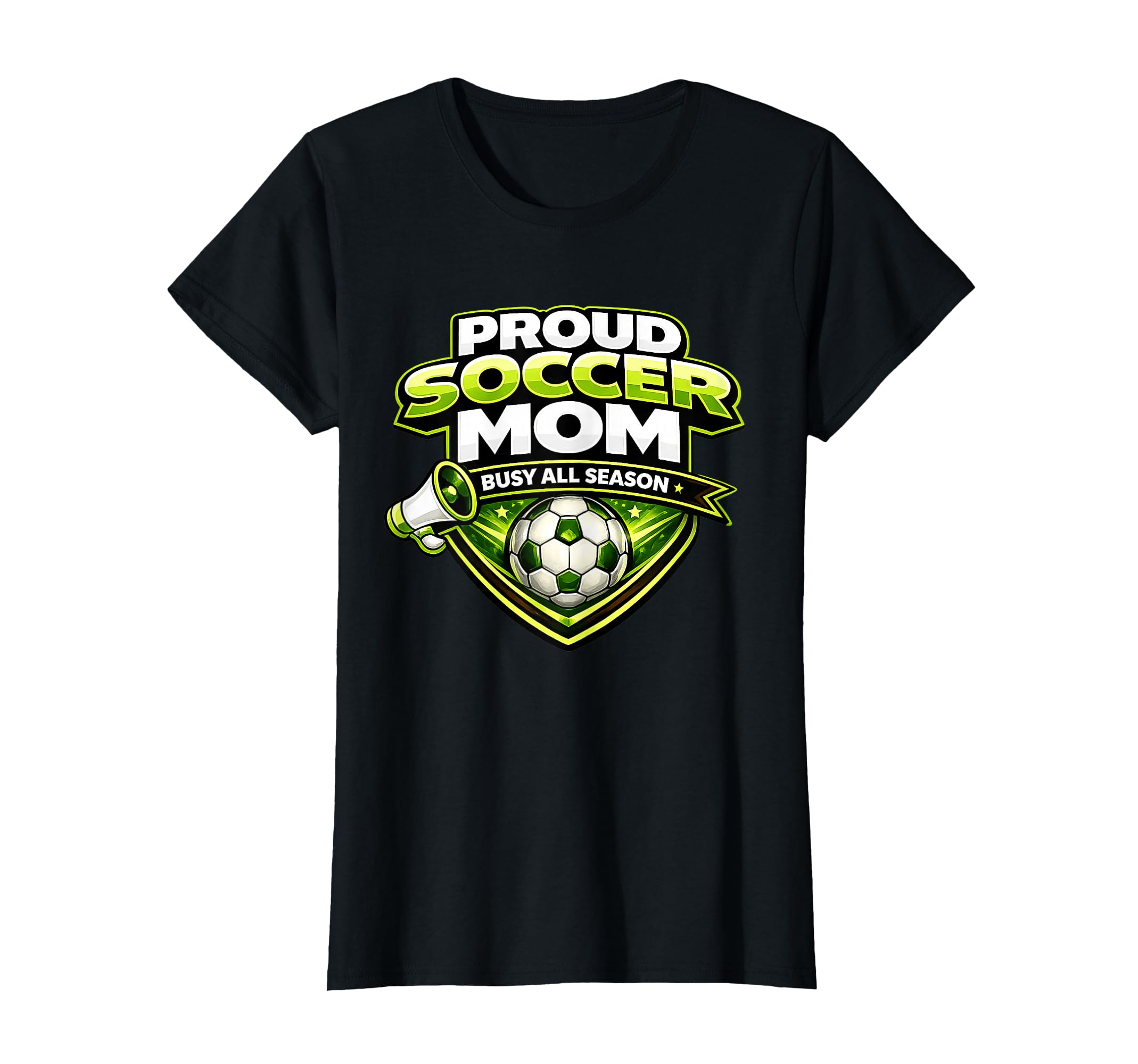 Soccer Mom Funny Busy All Season T-Shirt - Casual Everyday Wear Men Women
