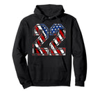 Number 22 Red White And Blue Hoodie - Casual Everyday Wear Men Women