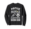 Proud Momma Soccer Senior Class 2026 Sweatshirt - Graphic Print for Adults