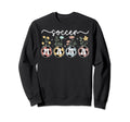Soccer Mama Flowers Soccer Mom Sweatshirt - Streetwear Style Men Women