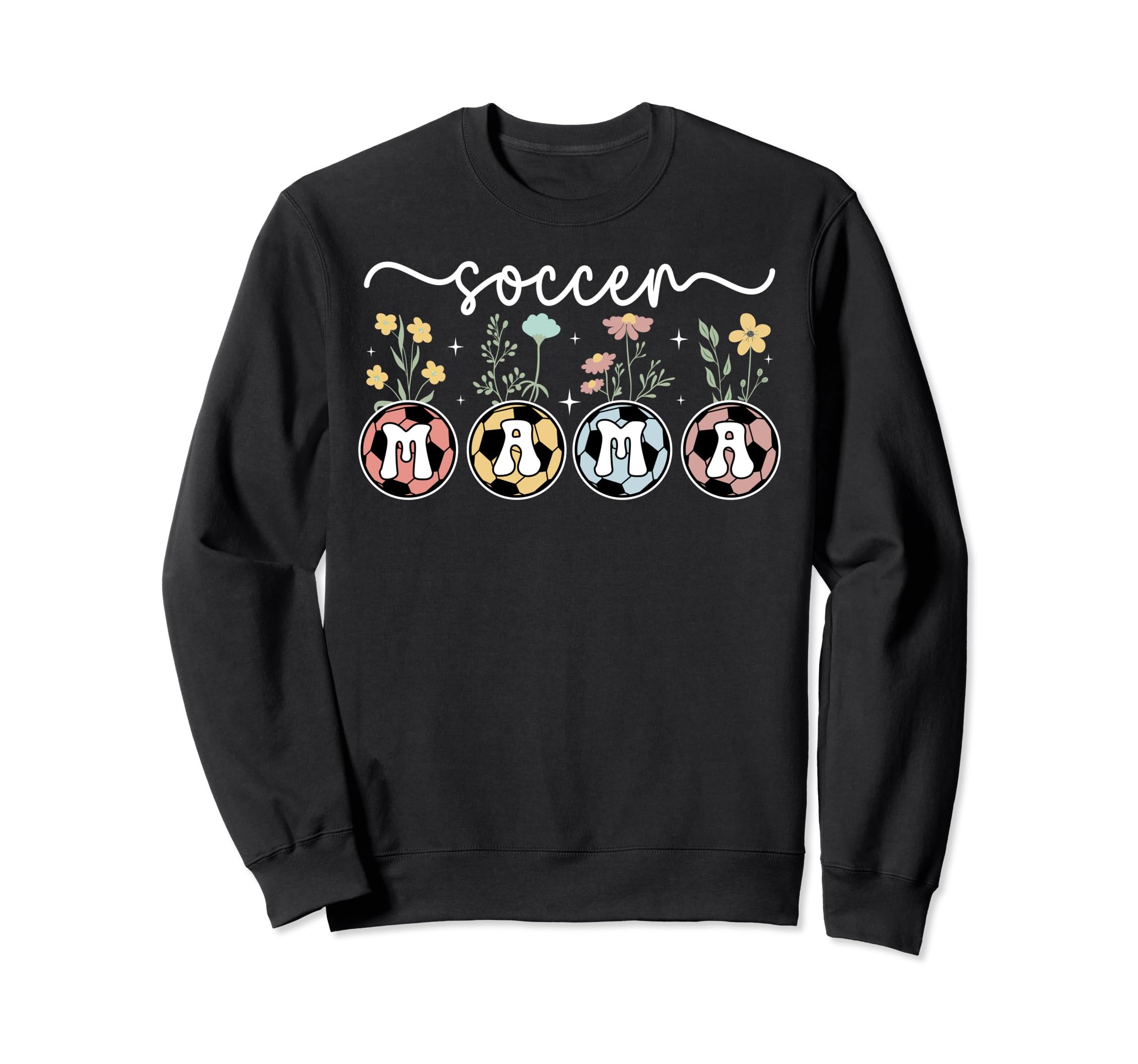 Soccer Mama Flowers Soccer Mom Sweatshirt - Streetwear Style Men Women