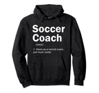 Soccer Coach Definition Funny Sports Hoodie - Minimalist Print Unisex