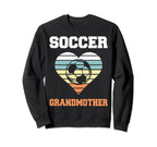 Soccer Grandmother Family Sweatshirt - Minimalist Print for Adults