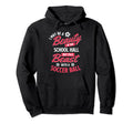 I May Be Beauty School Soccer Lover Hoodie - Minimalist Print for Adults