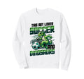 This Loves Soccer And Dinosaurs Sweatshirt - Trendy Graphic for Adults