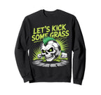 Let S Kick Some Grass Soccer Mom Sweatshirt - Minimalist Print Men Women