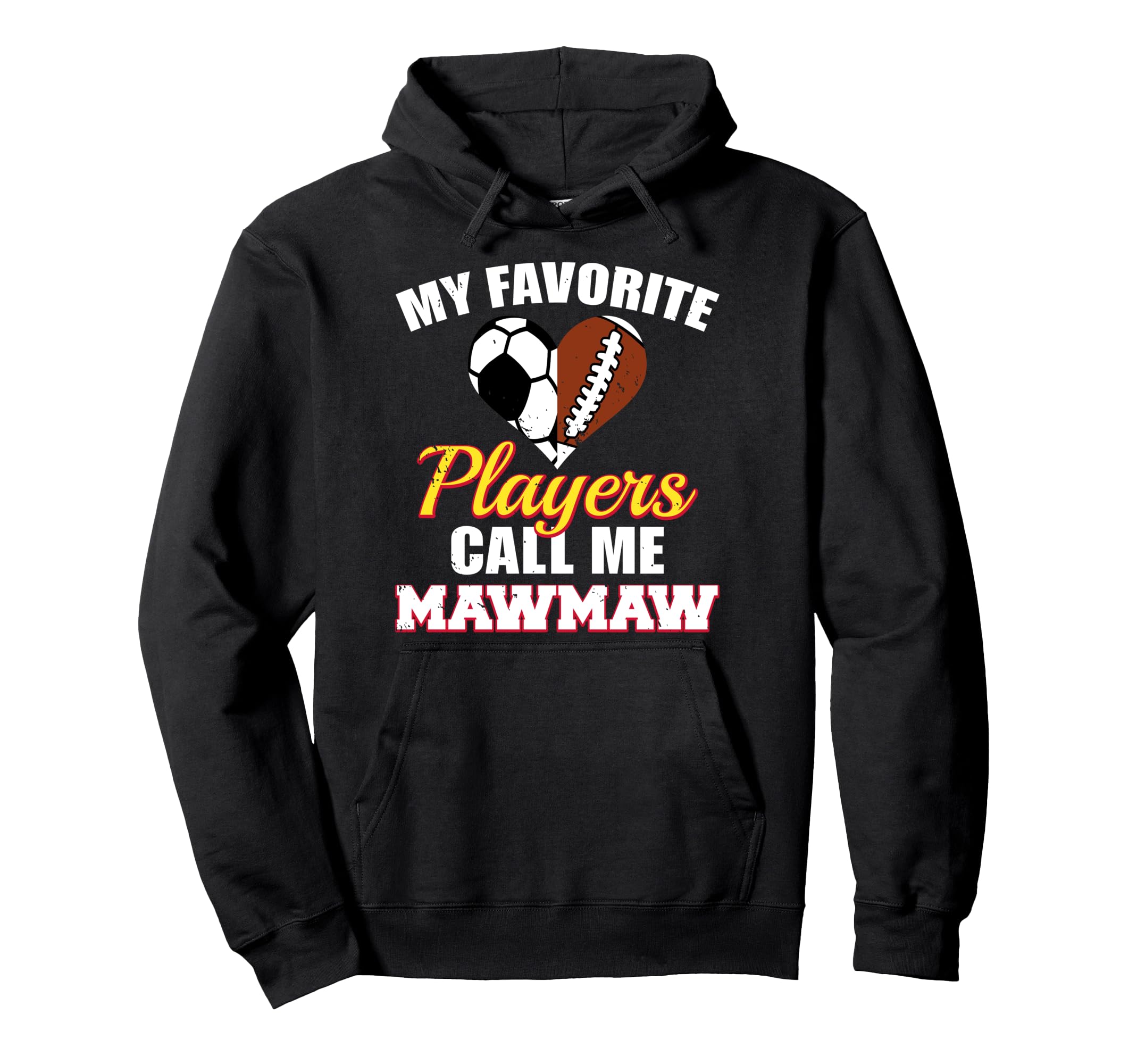 My Favorite Players Call Me Mawmaw Hoodie - Trendy Graphic Men Women