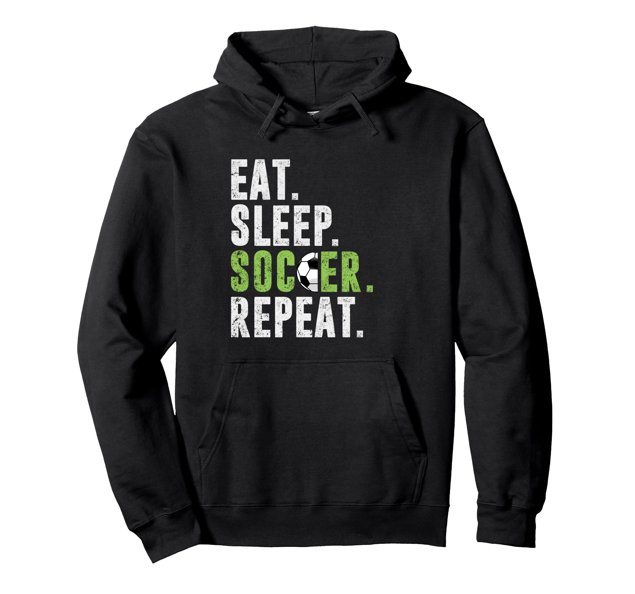 Eat Sleep Soccer Repeat Football Sport Hoodie - Custom Art Print Unisex