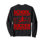 Funny Soccer Art Gag Soccer Player Sweatshirt - Custom Art Print Unisex