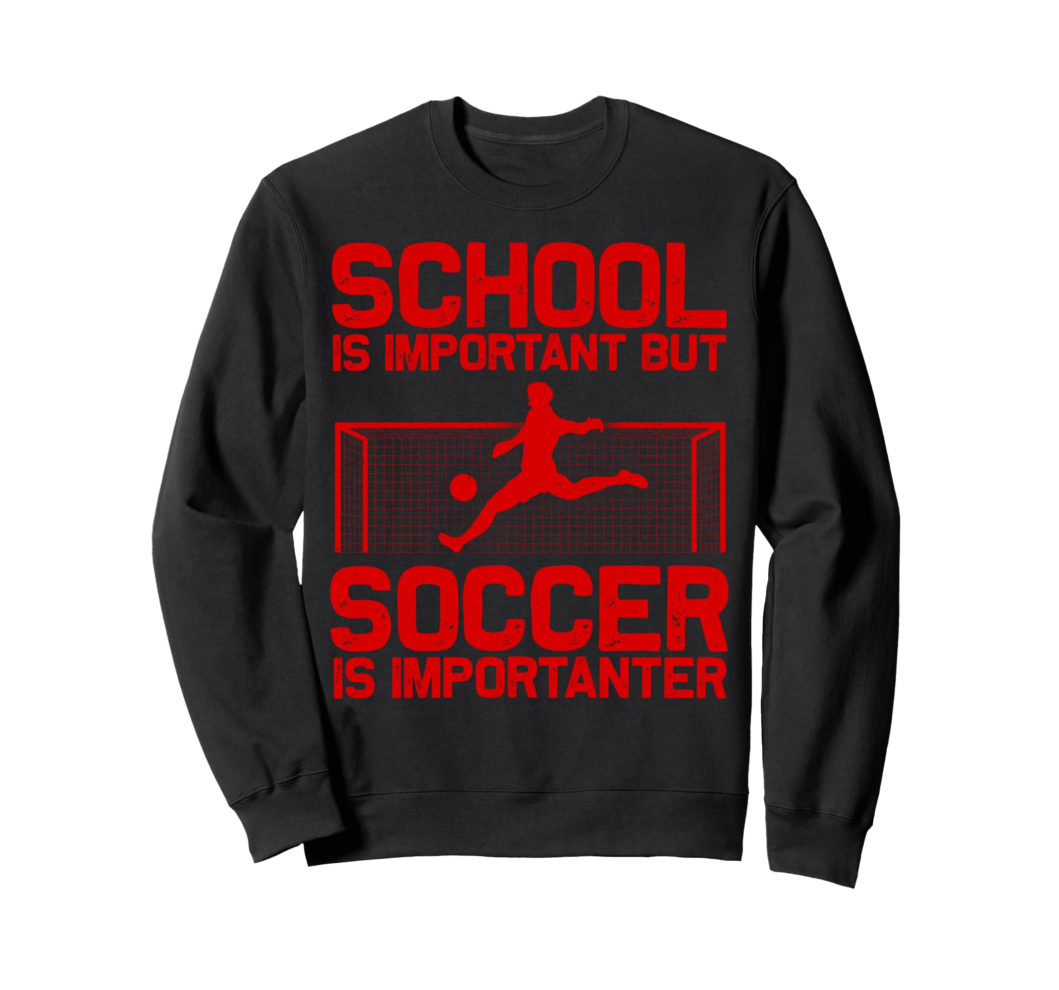 Funny Soccer Art Gag Soccer Player Sweatshirt - Custom Art Print Unisex