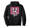 Womens Coquette Bow Ribbon Soccer Player Hoodie - Trendy Graphic Unisex
