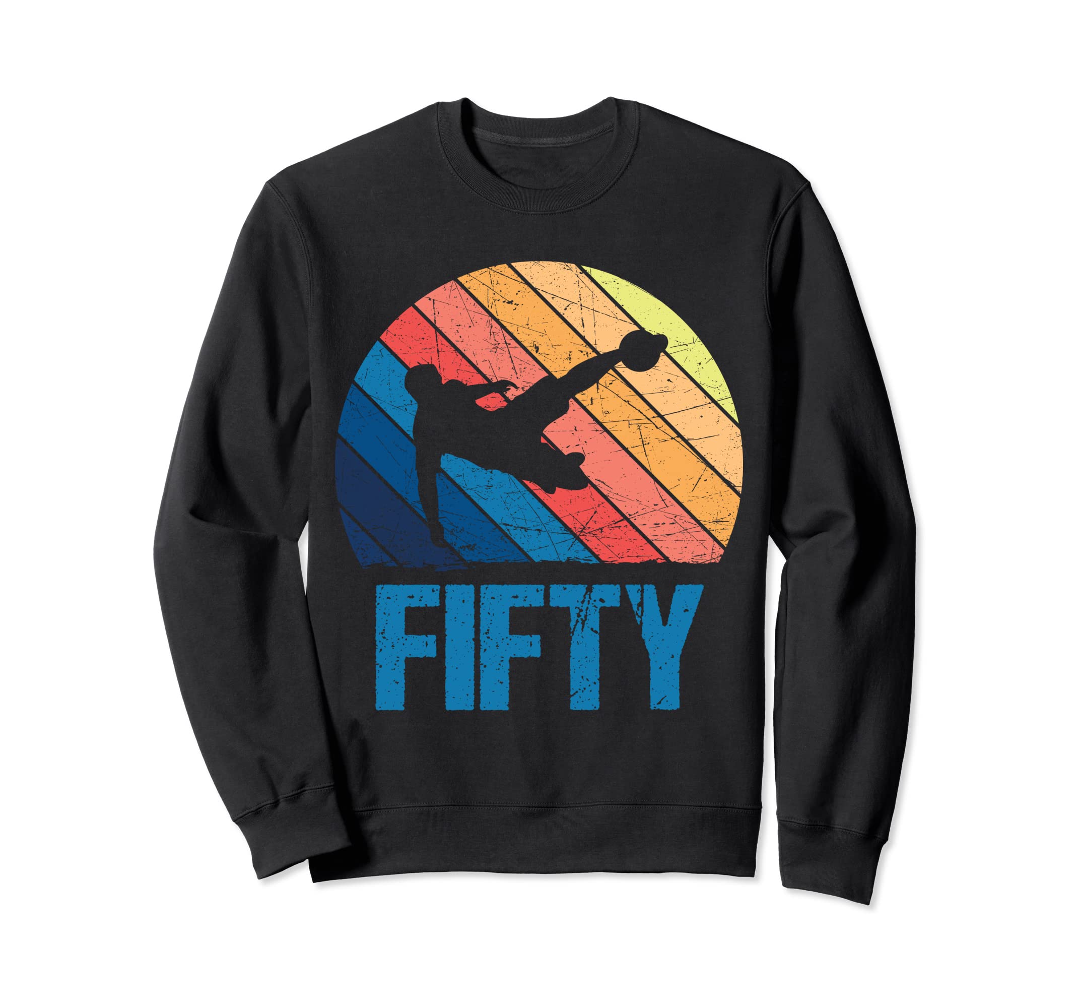 50Th Birthday Soccer 50 Years Old Sweatshirt - Minimalist Print for Adults