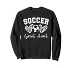 Soccer Great Aunt Matching Sweatshirt - Aesthetic Graphic for Adults
