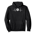 Heartbeat Soccer Player Ball Soccer Hoodie - Trendy Graphic for Adults