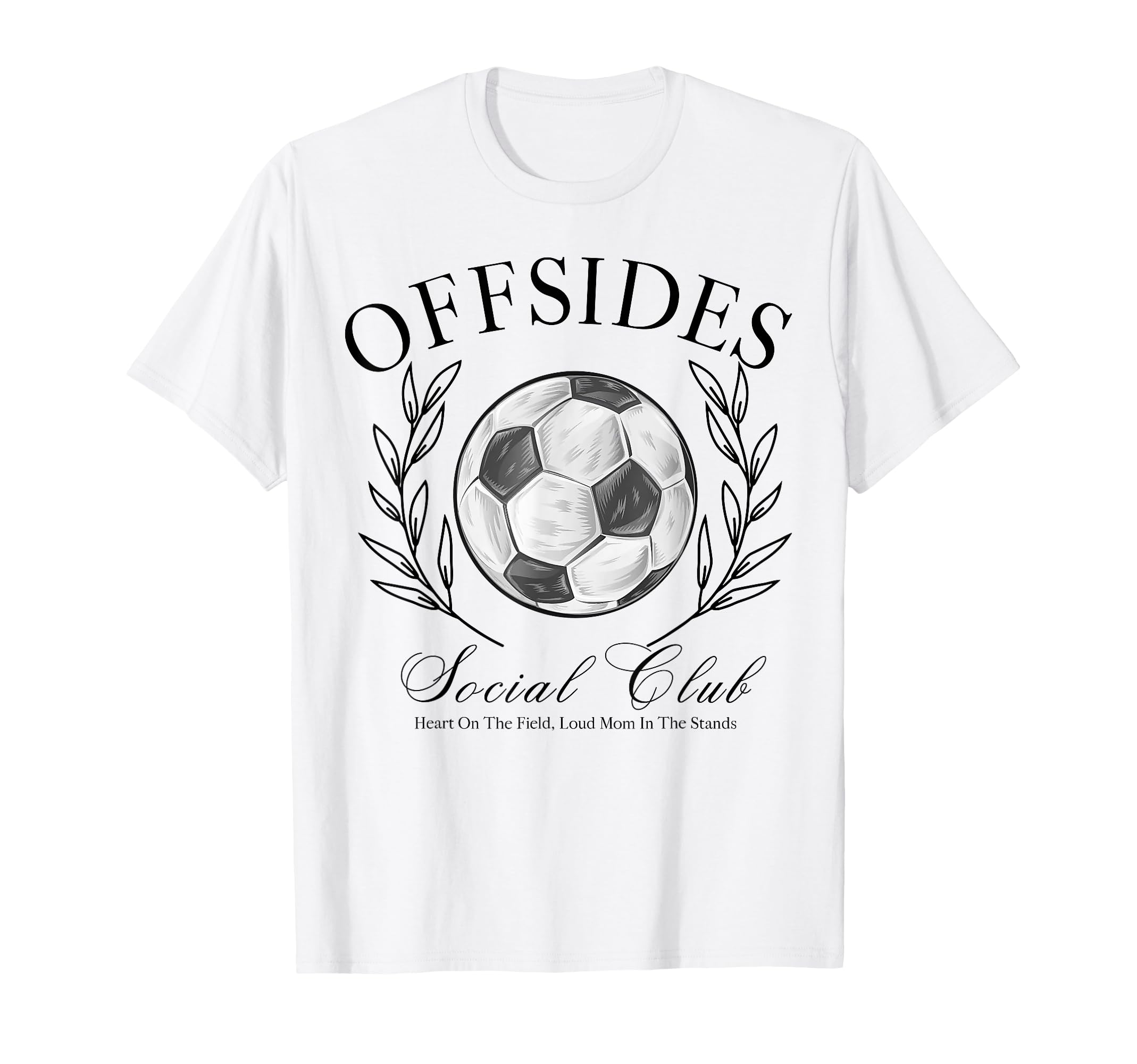 Offsides Social Club Heart Field T-Shirt - Casual Everyday Wear for Adults