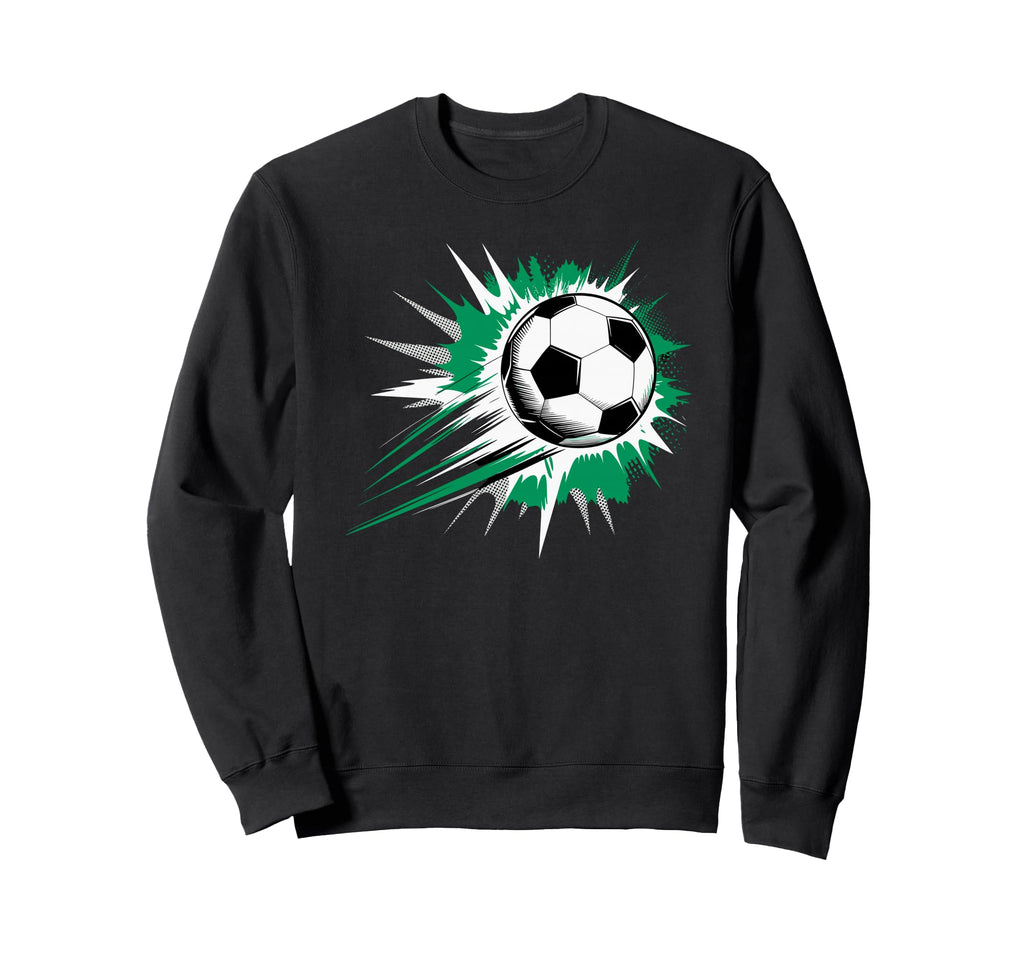 Splash Art Soccer Football Ball Sweatshirt - Minimalist Print for Adults