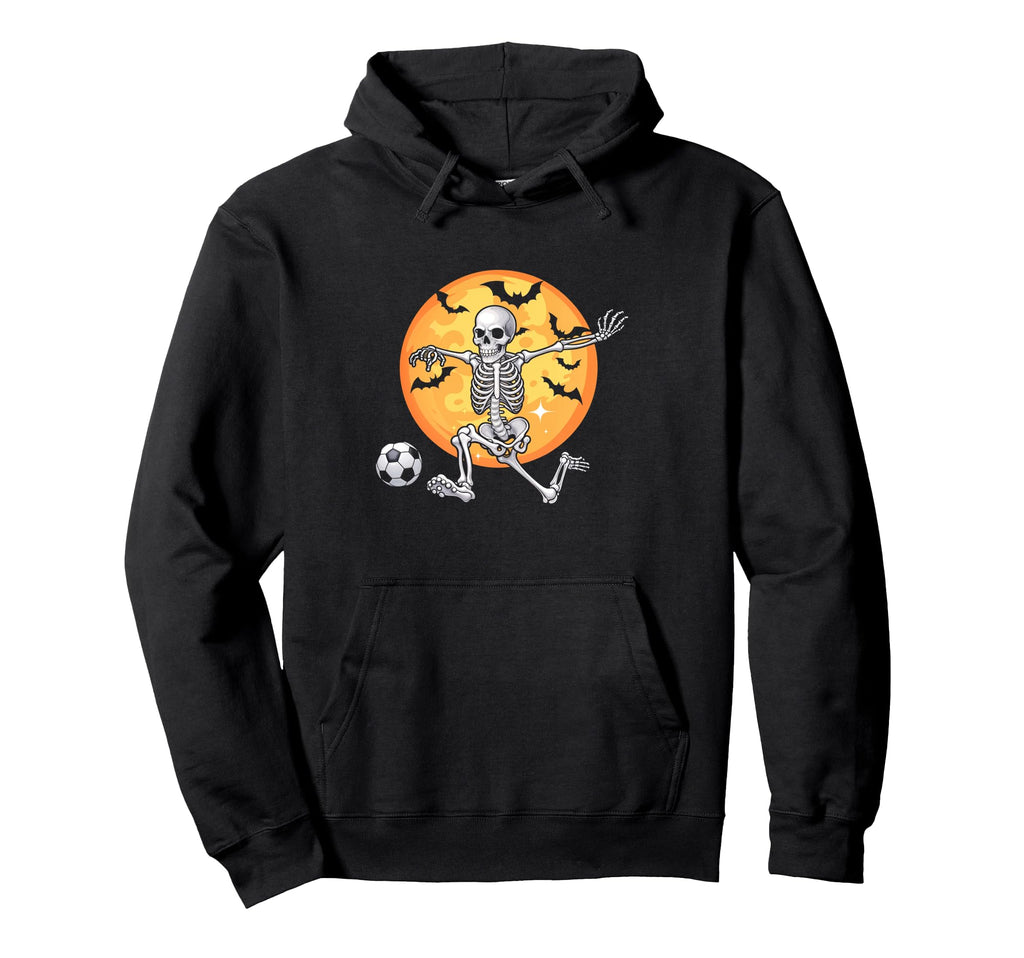 Soccer Skeleton Halloween Soccer Player Hoodie - Trendy Graphic Unisex