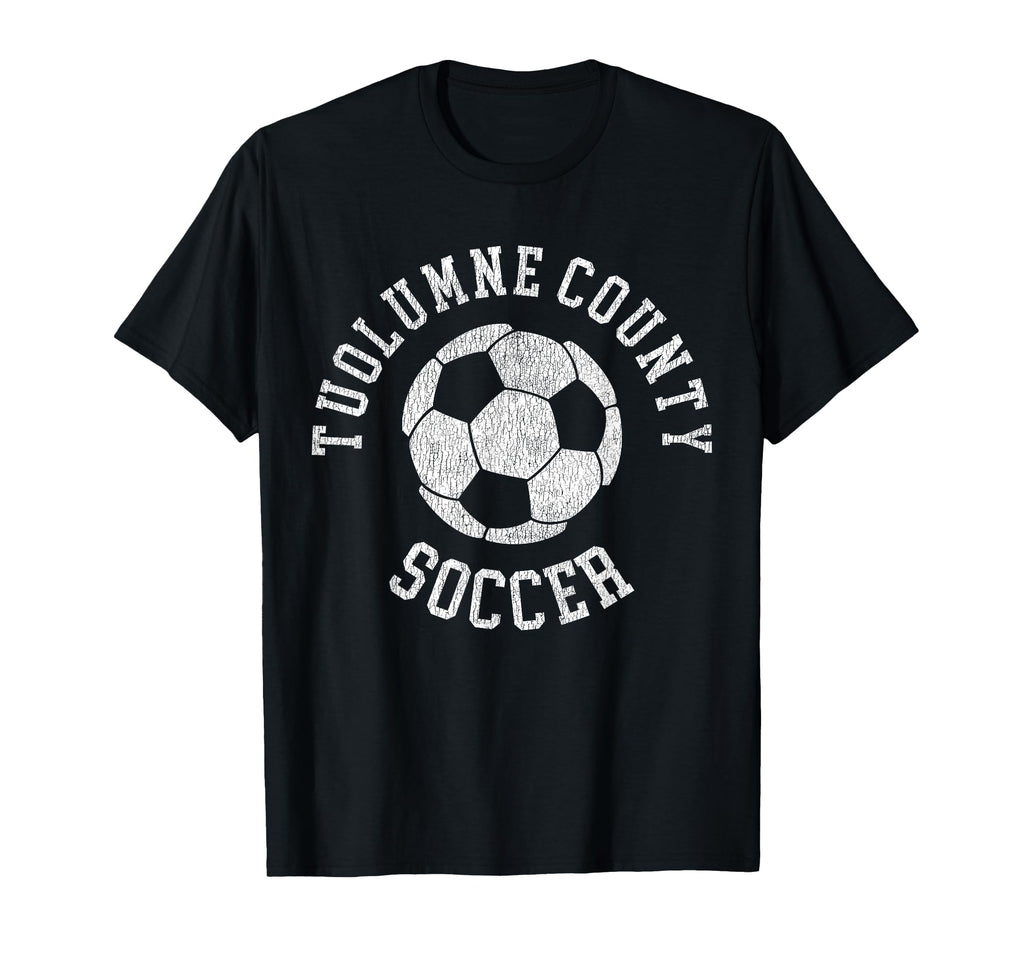 Tuolumne County Soccer Distressed 90S T-Shirt - Graphic Print Unisex