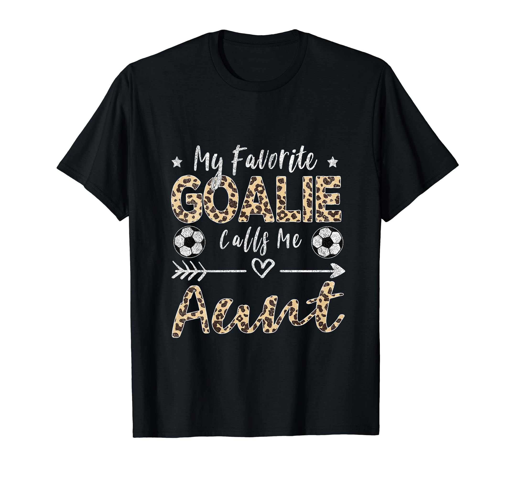 My Favorite Goalie Calls Me Aunt T-Shirt - Minimalist Print for Adults