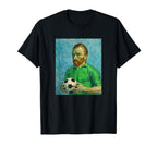 Vincent Loves Football And Soccer Green T-Shirt - Unique Graphic Men Women