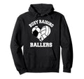 Busy Raising Ballers Soccer Hoodie - Minimalist Print for Adults