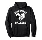 Busy Raising Ballers Soccer Hoodie - Minimalist Print for Adults