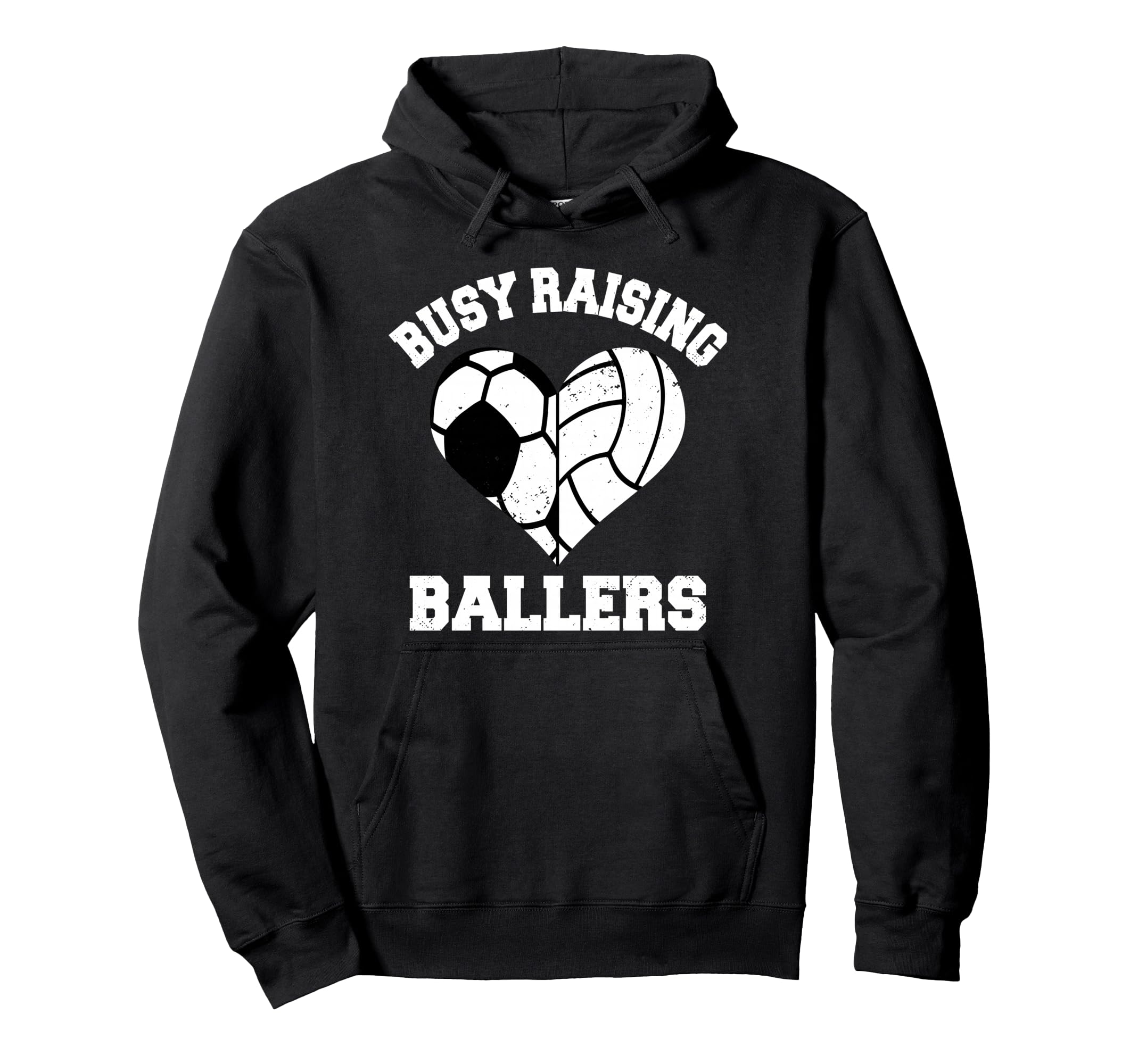 Busy Raising Ballers Soccer Hoodie - Minimalist Print for Adults